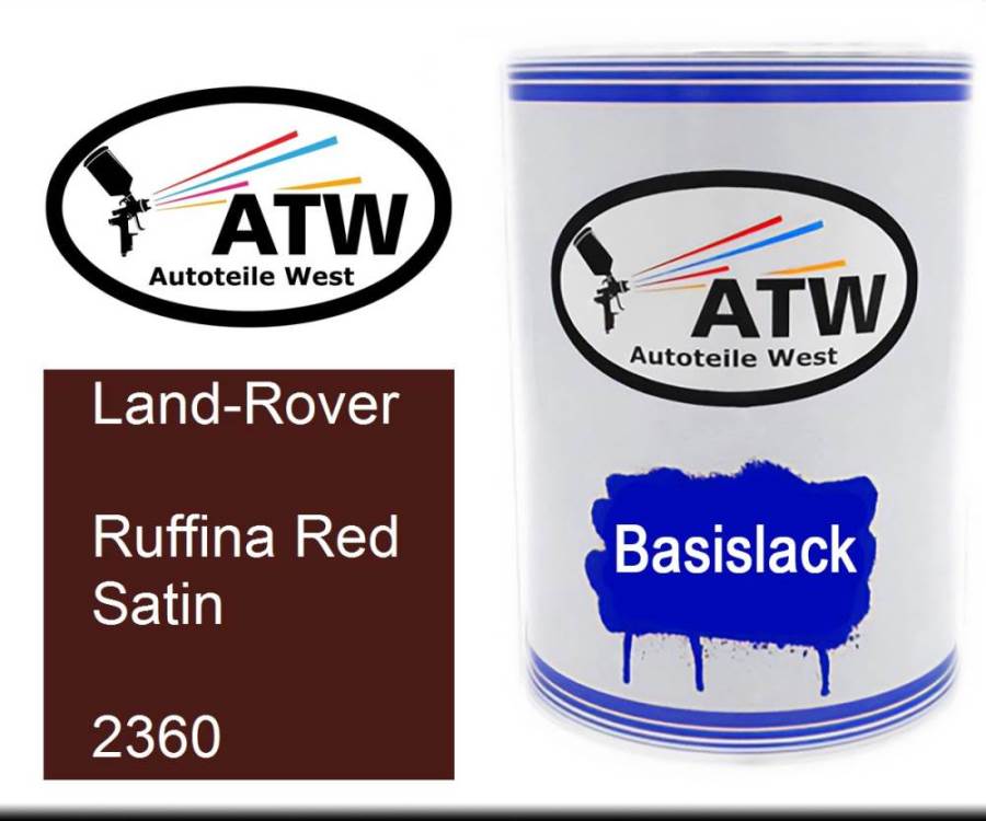 Land-Rover, Ruffina Red Satin, 2360: 500ml Lackdose, von ATW Autoteile West.